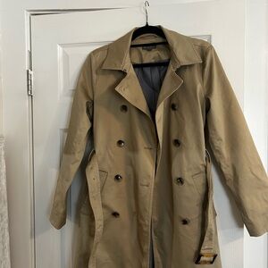 Style & Co. Tan Double-Breasted Trench Coat